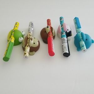 5 pcs Novelty Animal pen Fridge Magnet Memo Holder